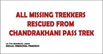 8 Missing Trekkers Rescued From Chandrakhani Pass