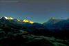 sunrise lighting up kanchenjunbga as seen from dzongri top