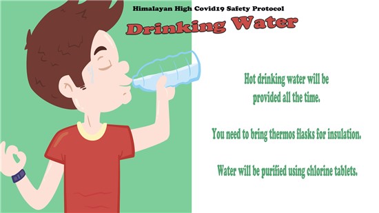 Trekking During Covid19 With Safety Protocol - Drinking Water