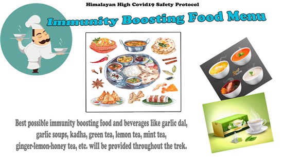 Trekking During Covid19 With Safety Protocol - Immunity Boosting Food Menu