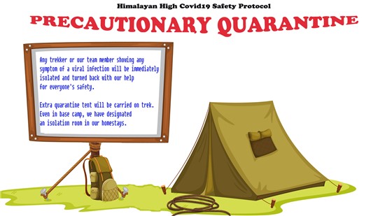 Trekking During Covid19 With Safety Protocol - Precautionary Quarantine