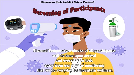 Trekking During Covid19 With Safety Protocol - Screening of Trekkers