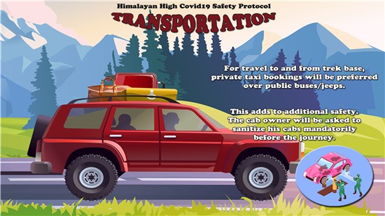Trekking During Covid19 With Safety Protocol - Transportation