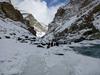 the frozen zanskar river