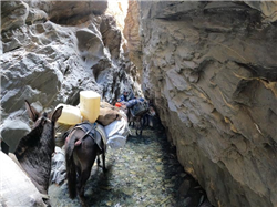 Extremely Narrow and Risky Trekking Section On Zalung Karpo La trek