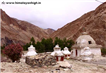 day3 photo - markha valley trek small old chortens near skiu on markha trek