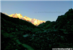 day7 photo - goecha la trek kanchenjunga turns golden with dawn as the team walks through the night